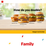 Earn Double Points across The Menu @ McDonald’s App