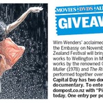 Win 1 of 2 Double Passes to Pina (3D Documentary), Nov 10, from The Dominion Post [Wellington]