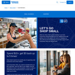 Spend $10 at Participating Small Businesses, Receive $5 Credit to Your Account (Up to 5 Times) @ American Express