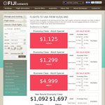 Fiji Airways - Auckland to Los Angeles - $1125 Return
