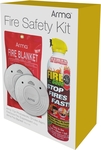Arma Fire Safety Kit (2x Ten Year Photoelectric Alarms, 1x Fire Aerosol Suppressant, 1x Fire Blanket) from Bunnings $20