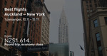 Air New Zealand DIRECT from Auckland to New York from $1817 Return, 1 Stop Fr $1614 Return [from Sep 17] @ Beat That Flight