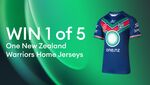 Win 1 of 5 One New Zealand Warriors Home Jerseys @ Vodafone Rewards (Customers Only)