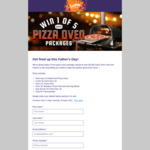 Win 1 of 5 Pizza Oven Packages worth $2000 each @ Lotto