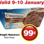 Weight Watchers Twin Pack Ice Cream (290ml) $0.99 (Was $3.99) @ Reduced To Clear