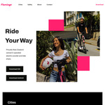 [Auckland] 20 Free Minutes (Unlock Fee Applies) @ Flamingo Scooters