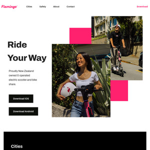 [AKL, WLG] 20 Free Minutes (Unlock Fee Applies) @ Flamingo Scooters