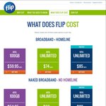 FLIP Broadband 100GB Per Month + Homeline + Free National Calling for $59.95