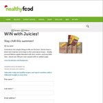 Win 1 of 10 Juicies from Healthy Food