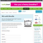 Win 1 of 5 Breville Toast & Melt™ Sandwich Presses, (Worth $100) from Healthy Food