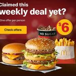 Big Mac Small Combo + Cheeseburger $6 @ McDonald's App