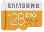 Samsung 128GB EVO Class 10 Micro SDXC Card with Adapter - US $39.99 (~NZ $69.35) @ Amazon