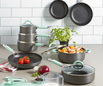 Win Anodised Aluminium Saucepans (4), Fry Pans (3), Casserole Pot, Allyson Gofton Cookbook from Homes to Love