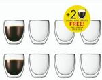 35% off BODUM 8 Pcs Double Wall Glass, 0.25 L, 8 Oz $57.95 (Was $89.90) $10 Shipping (Free Shipping Orders over $70) @ BODUM