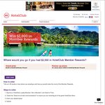 Win $2,000 Hotelclub Credit or 1 of 20 $250 Hotelclub Credit