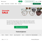 Any 2 Pairs of Glasses (Single-vision or Sunnies) for $299 @ Specsavers (Instore Only)