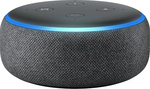 Amazon Echo Dot (3rd Gen, Charcoal) $23.99 Delivered @ PB Tech