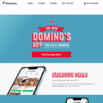 40% off Gourmet and Traditional Pizzas @ Domino's App Wallet (1 per Account)