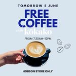 [Auckland] Free Coffee from 7:30AM ~ 12PM @ Luna Bakehouse, Hobson St Akld.