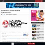 Win a Double Pass to The Holden NZ PGA Championship (Valued at $60ea) from Radio Sport