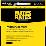$10 Welcome Coupon to Spend Online ($50 Min Spend) - Dick Smith Mates Rates Rewards Program