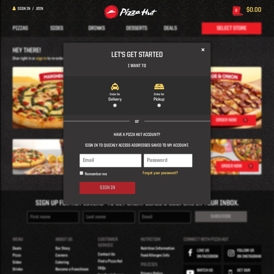 Free Cheese Pizza - with Any Order over $20 @ Pizza Hut - ChoiceCheapies