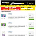 15% off iTunes Gift Cards @ Dick Smith