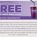 Free BurgerFuel Thickshake with a Purchase of Any Large Gourmet Burger