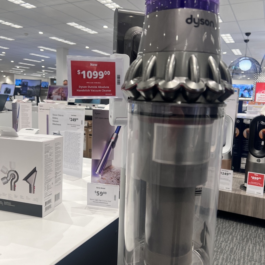 Dyson Outsize Absolute Handstick Vacuum Cleaner 1099 (RRP 1599) Harvey Norman, Mt Wellington