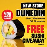 [Dunedin] Free 4-Piece Pack of Sushi Per Person (First 400 People) @ St Pierre's Sushi