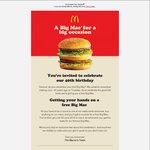Make Any Purchase at McDonald's and Get a Free Big Mac Voucher