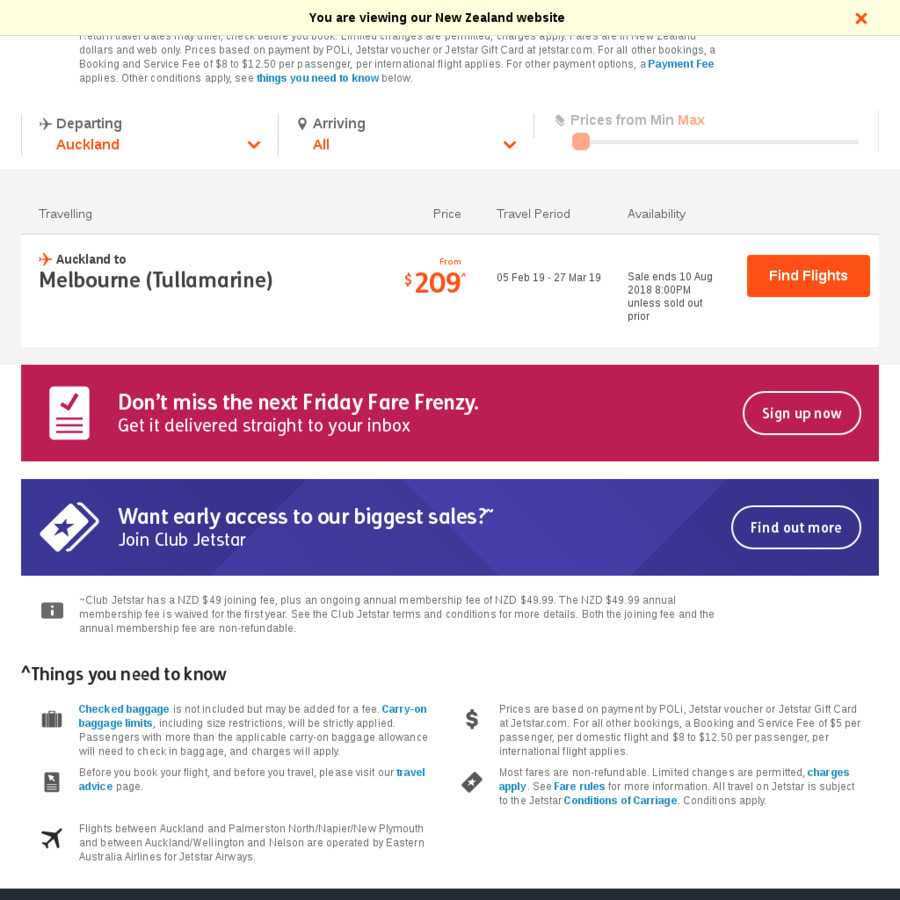 jetstar baggage fees nz