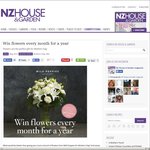 Win Flowers Delivered Every Month for a Year from NZ House & Garden