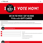 Win 1 of 10x $100 Whitcoulls Gift Cards @ Whitcoulls