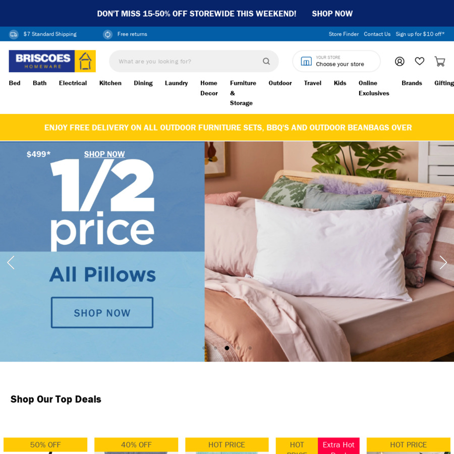 10 off 50 Spend Briscoes Only) ChoiceCheapies