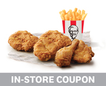 5 Pieces of Chicken + Regular Chips (Gimmie 5) $11.99 in-Store @ KFC