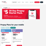 Buy One Get One Free Medium ($250) or Large ($330) 365 Day Prepay Plan @ Kogan Mobile