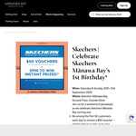 [Auckland] Free Skechers $50 off $100 RRP Spend Voucher for First 50 Customers (20 & 21 Sept) @ Skechers Mānawa Bay
