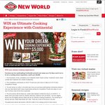 WIN an Ultimate Cooking Experience with Continental from New World