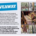 Win 1 of 2 Double Passes to Country Christmas 2016 from The Dominion Post (Wellington)