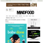 Win 1 of 10 Double Passes to Baby Done from Mindfood