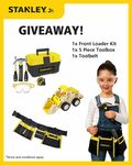 Win a Kids 5 Piece Tool Set, a Toolbelt and a Build Your Own Front Loader Kit from Findlays Toys
