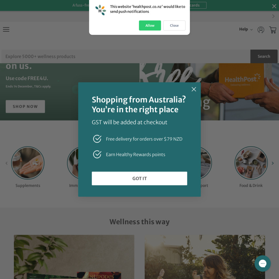 Free Shipping (Minimum Spend 1) HealthPost ChoiceCheapies