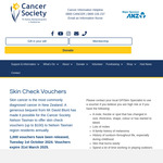 Free Skin/Mole Check Voucher (up to $100) to Nelson Tasman Region Residents @ Cancer Society Tasman