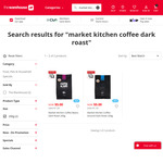 Market Kitchen Coffee Beans Dark Roast / Ground Dark Roast 200g $5 + Shipping/C&C ($0 in-Store) @ The Warehouse