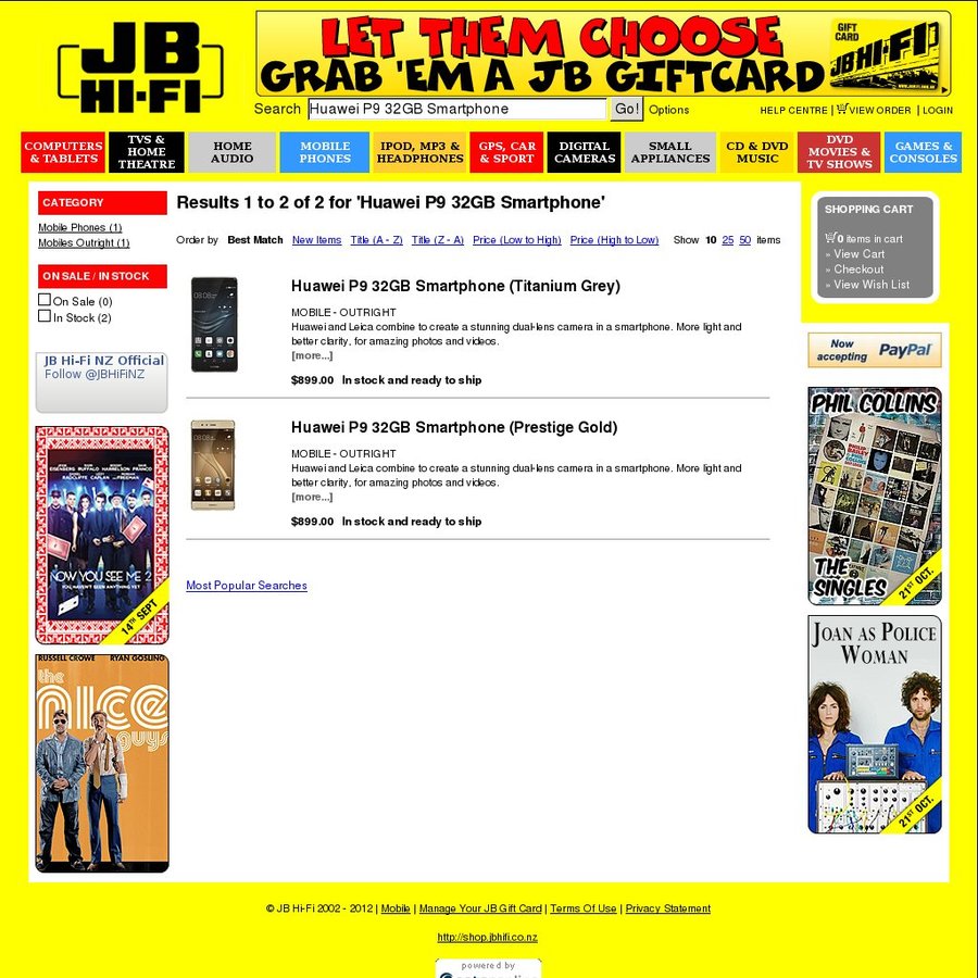 JB HiFi Huawei P9 32GB Smartphone + Huawei MediaPad T1 7.0 WiFi