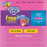 Free Huggies Pull Ups with Purchase of Any 2 Huggies Nappies/Nappy-Pants