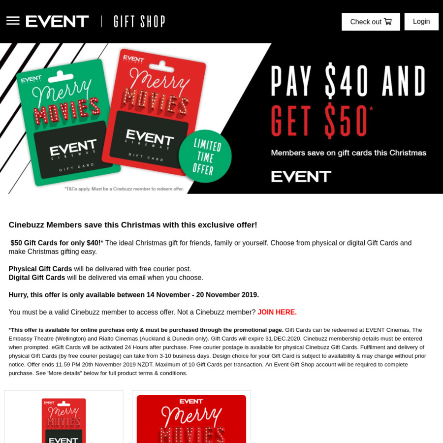 Event Cinemas Cinebuzz 50 Gift Cards for Only 40 ChoiceCheapies Event Cinemas Cinebuzz 50 Gift Cards for Only 40 ChoiceCheapies