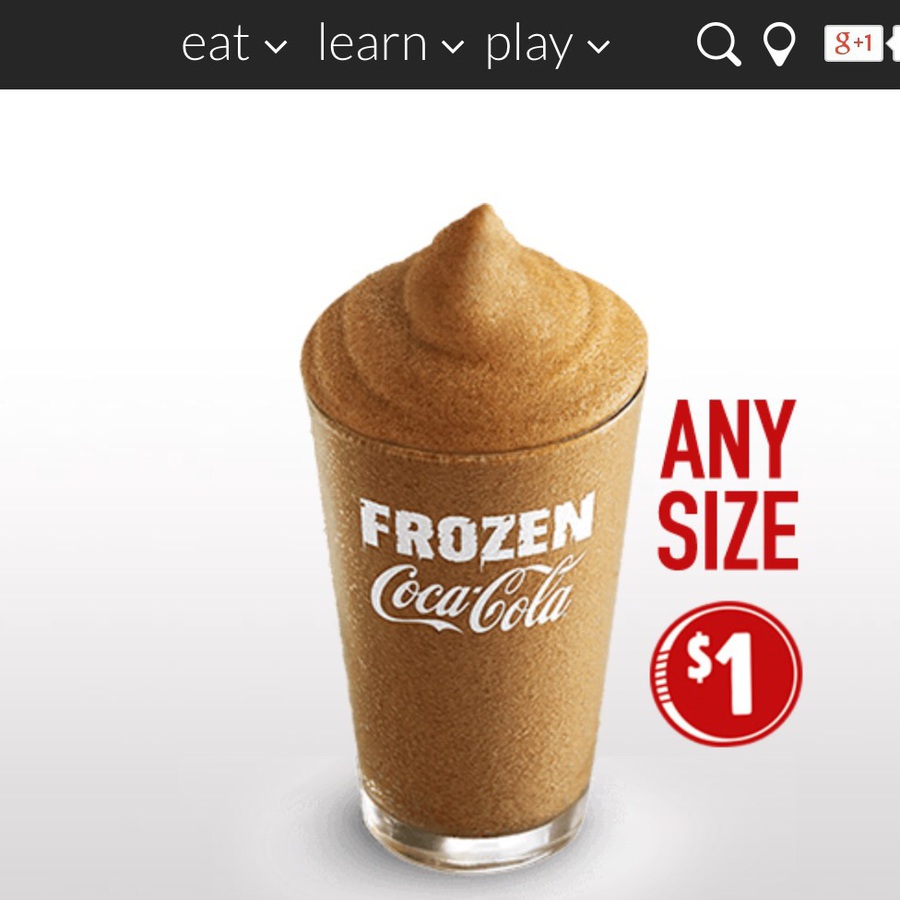 Any Size Frozen Coke 1 McDonald's ChoiceCheapies