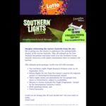 Win a Business Premier Trip for 2 to see The Southern Lights Worth over $15,000 @ Lotto NZ